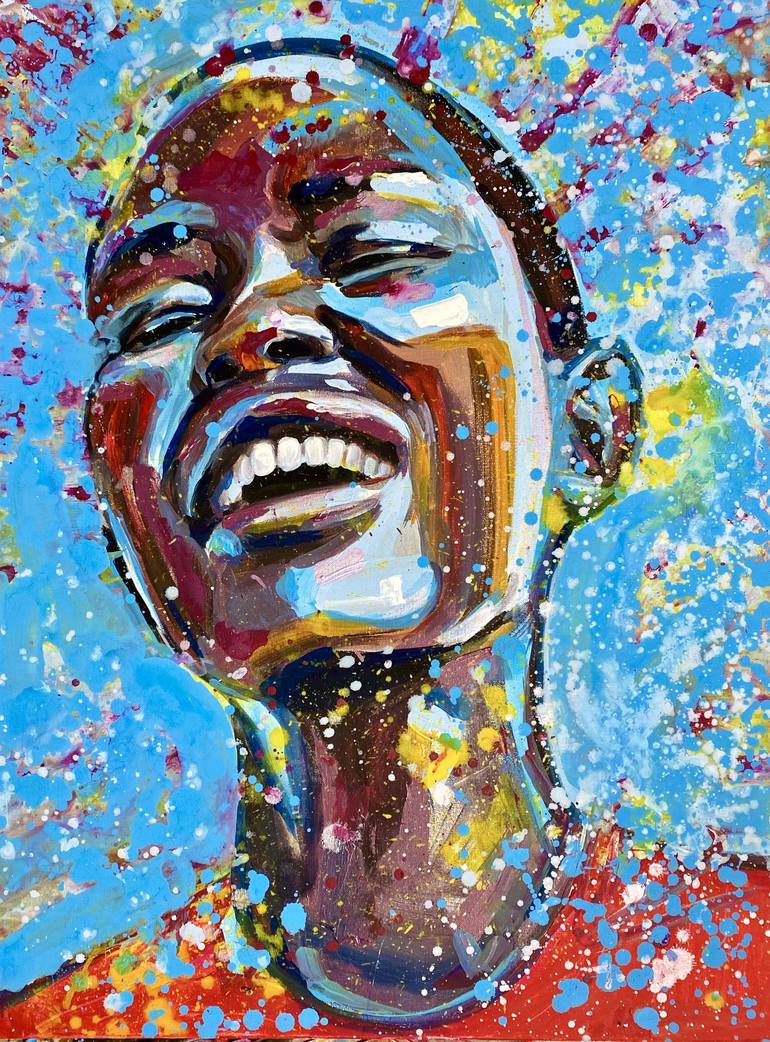 african american art colorful painting black woman