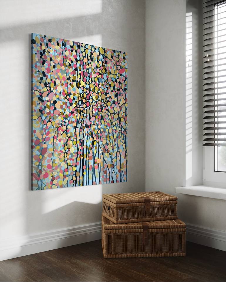 Original Abstract Expressionism Abstract Painting by Julia Brinkfrau