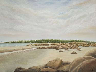 Original Fine Art Beach Paintings by Philip Valende