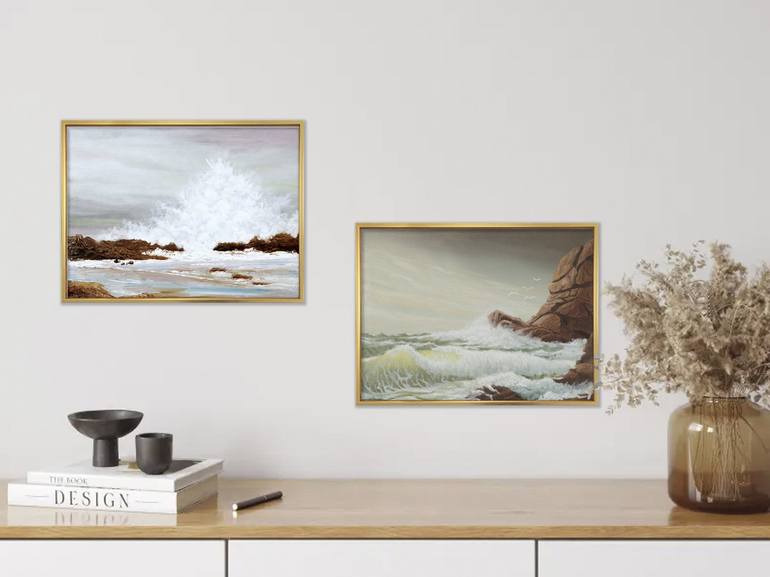 Original Contemporary Seascape Painting by Philip Valende