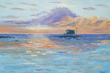 Original Abstract Expressionism Seascape Painting by Philip Valende