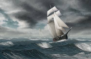 Running Drake Passage - Limited Edition of 1 thumb