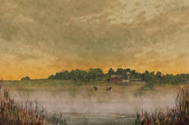 Original Impressionism Landscape Mixed Media by Philip Valende