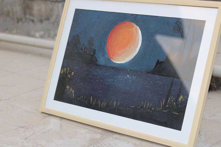 Original Abstract Nature Painting by Kazi Abdul Wahed