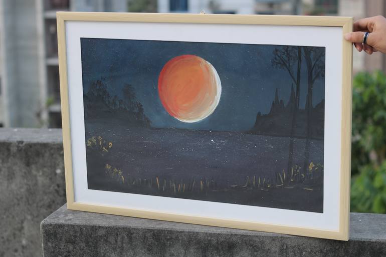 Original Abstract Nature Painting by Kazi Abdul Wahed