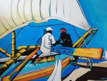 Original Ship Paintings by Pascal Milcendeau