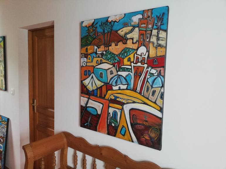 Original Architecture Painting by Pascal Milcendeau