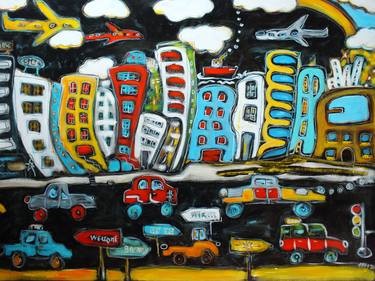 Print of Transportation Paintings by Pascal Milcendeau