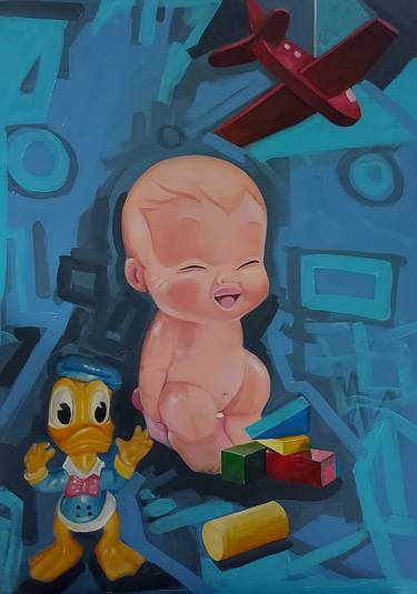 Original Fine Art Cartoon Paintings by Dalibor Vuckovic