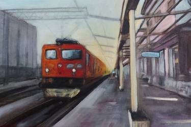 Print of Figurative Train Paintings by Dalibor Vuckovic
