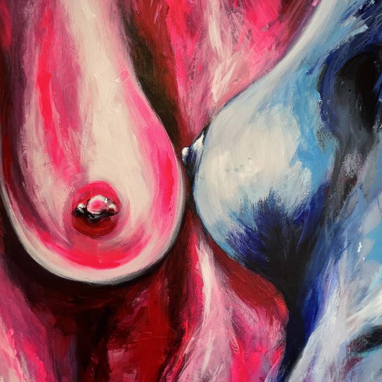 Original Figurative Nude Painting by Gretel Warner