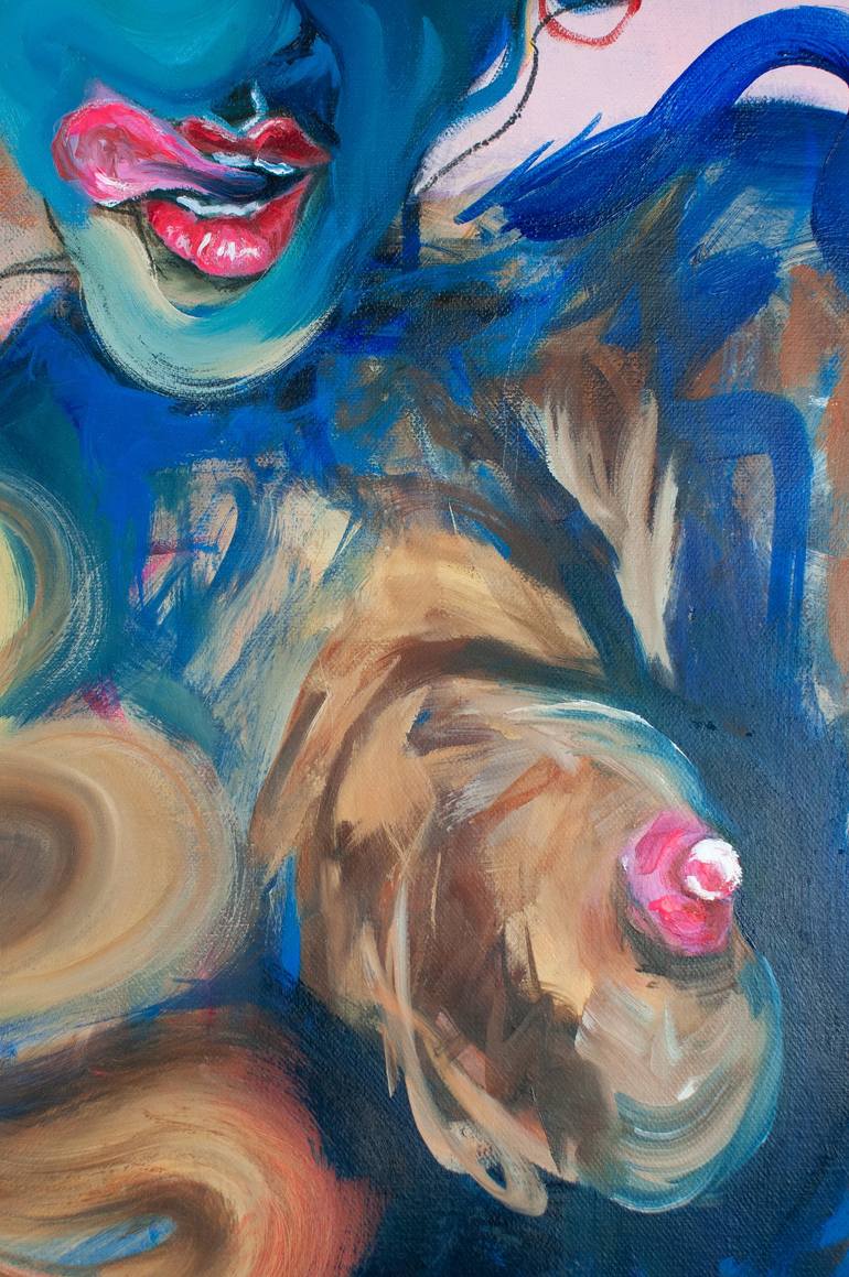 Original Nude Painting by Gretel Warner