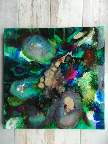 Original Abstract Outer Space Painting by Bindu Morjaria