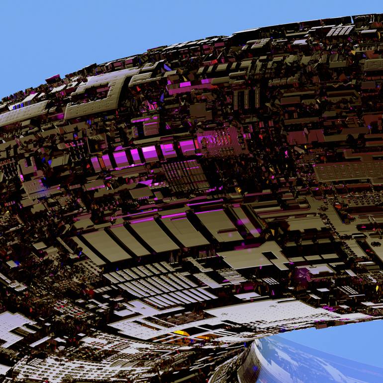 Original Conceptual Fantasy Mixed Media by Nissan Leviathan