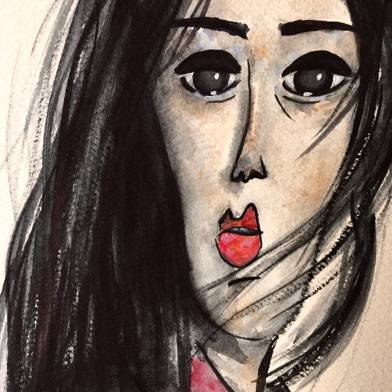 Original Conceptual Women Painting by Pamela G Rodríguez De La Vega