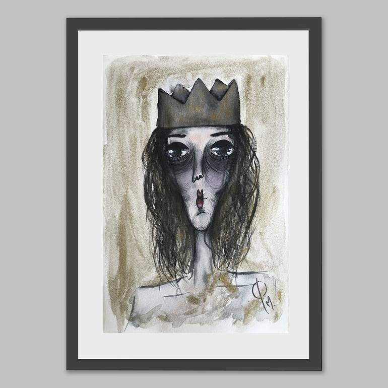 Original Modernism People Painting by Pamela G Rodríguez De La Vega