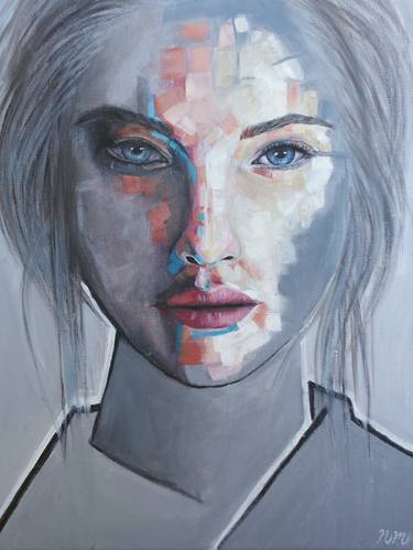 Original Abstract Portrait Paintings by Nicole McGregor