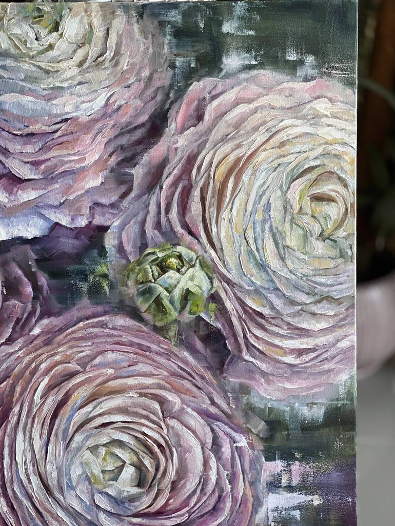 Original Conceptual Floral Painting by Anastasiia Huseynova