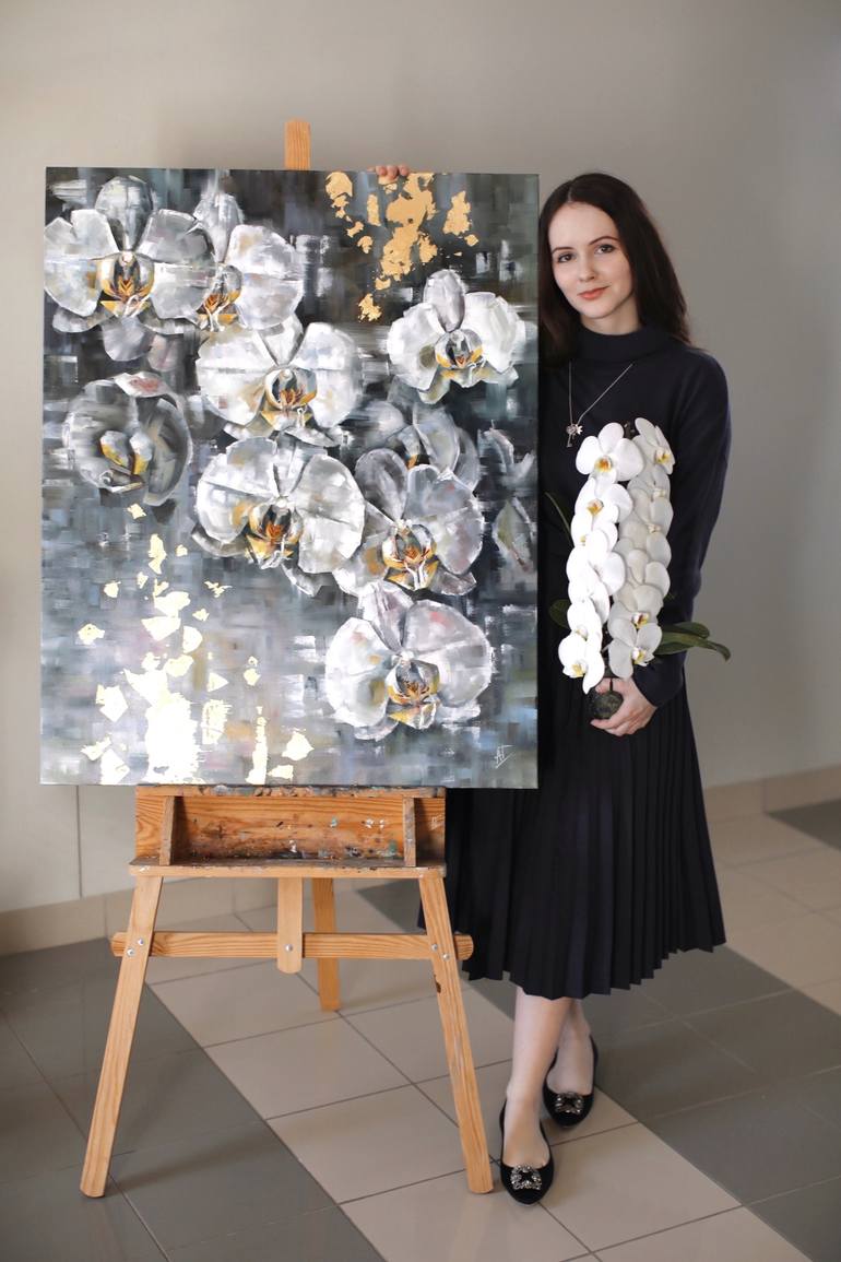 Original Conceptual Floral Painting by Anastasiia Huseynova