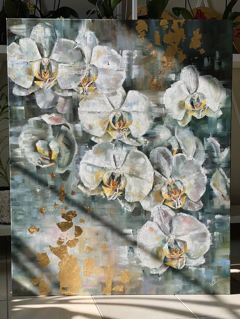 Original Conceptual Floral Painting by Anastasiia Huseynova