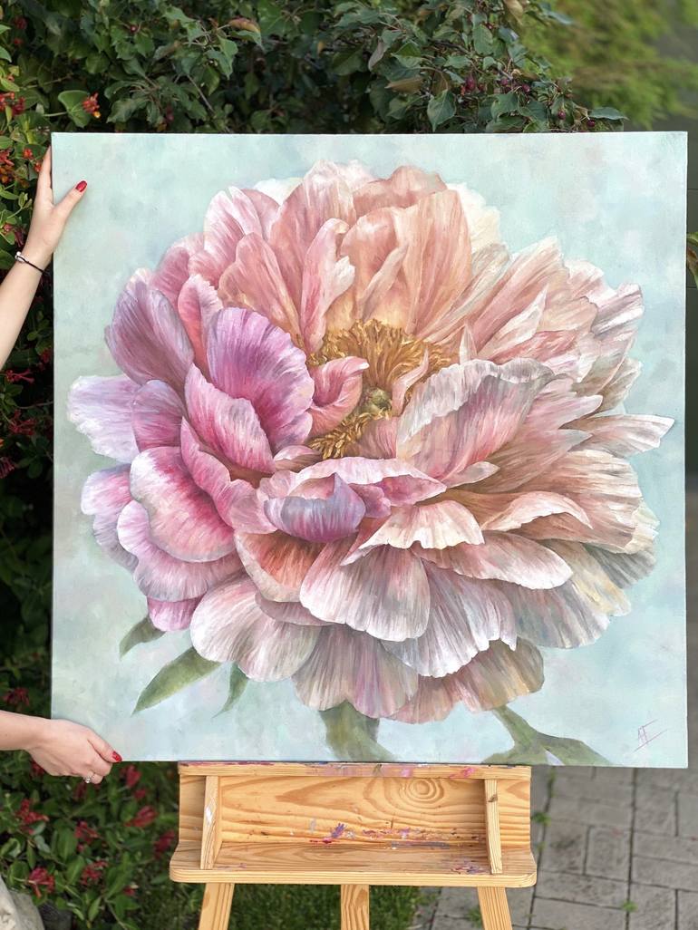 Original Conceptual Floral Painting by Anastasiia Huseynova