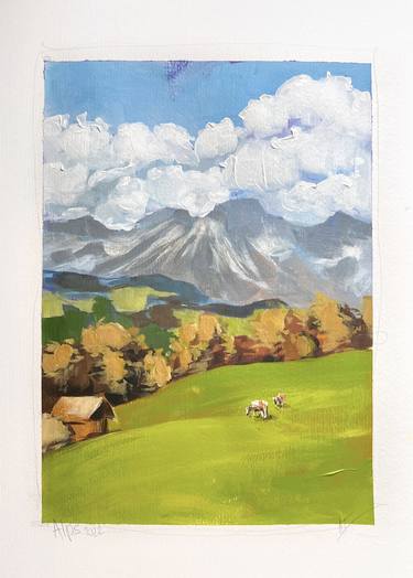 Simple landscape Painting by Vera Polyachenko