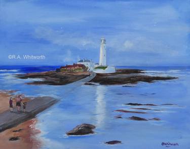 Original Seascape Painting by Rebecca  Whitworth