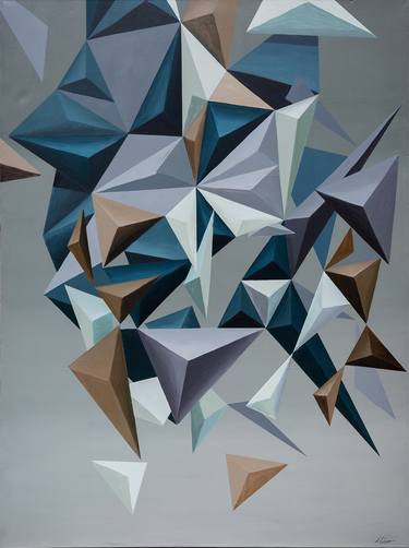 Print of Geometric Paintings by Antonio Caloca