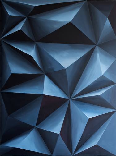 Print of Geometric Paintings by Antonio Caloca