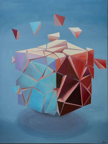 Print of Fine Art Geometric Paintings by Antonio Caloca