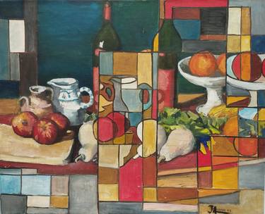 Original Abstract Still Life Paintings by Jose Aguirre