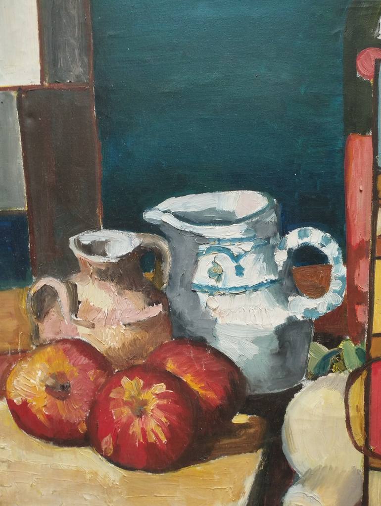 Original Abstract Still Life Painting by Jose Aguirre