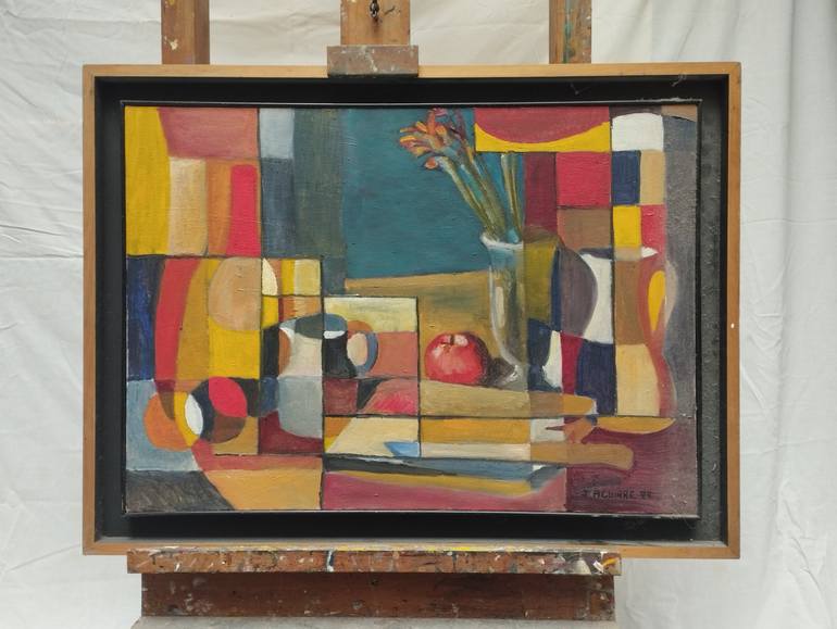 Original Still Life Abstract Painting by Jose Aguirre