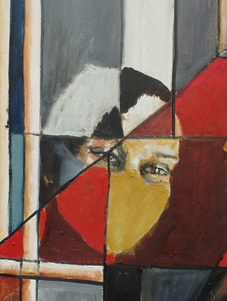 Original Cubism Abstract Painting by Jose Aguirre