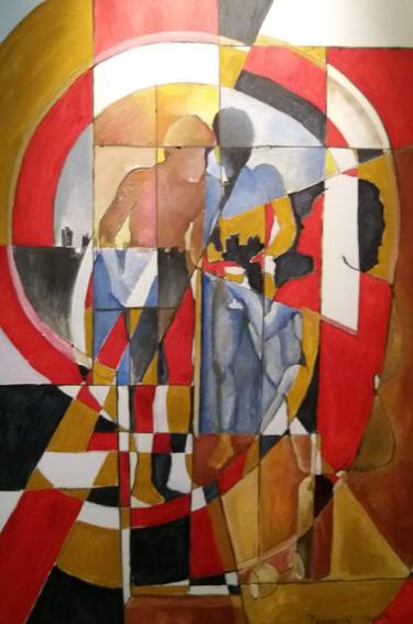 Original Cubism Abstract Paintings by Jose Aguirre