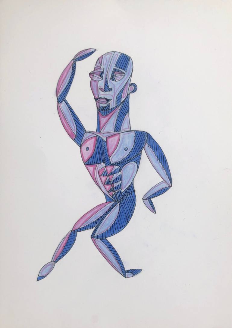 Dancing Man Drawing by Dre ‎ | Saatchi Art