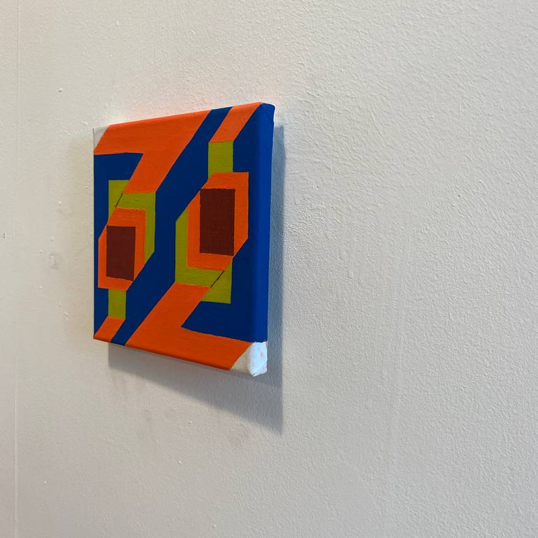 Original Abstract Geometric Painting by Jessica Moritz