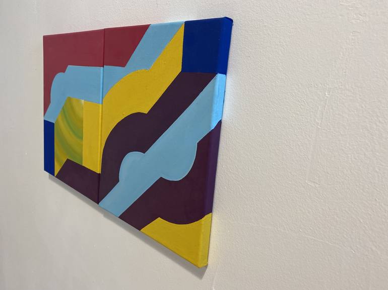 Original Geometric Painting by Jessica Moritz