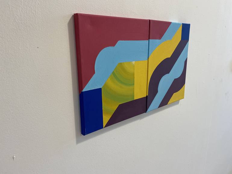 Original Geometric Painting by Jessica Moritz