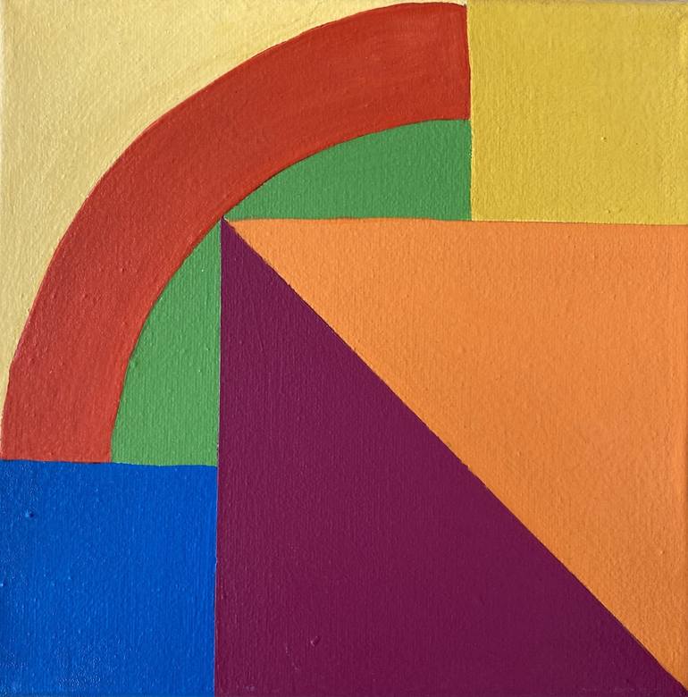 Original Abstract Geometric Paintings by Jessica Moritz