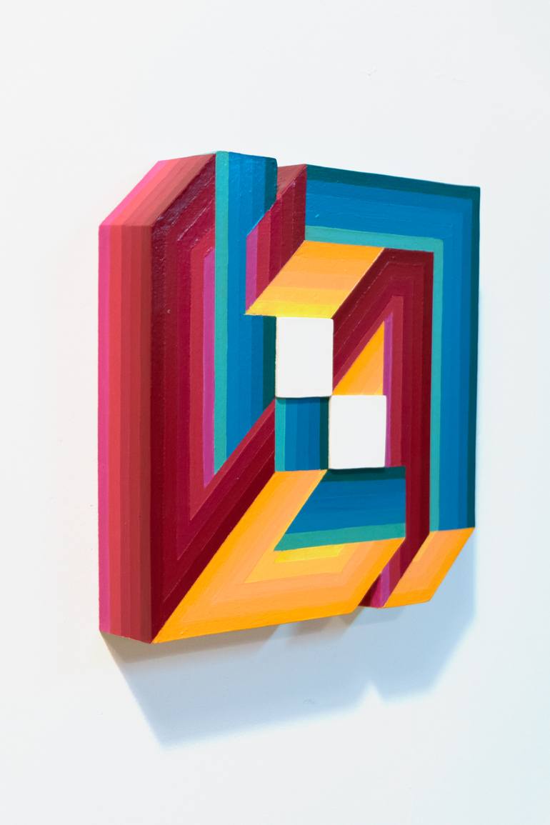 Original Abstract Geometric Sculpture by Jessica Moritz