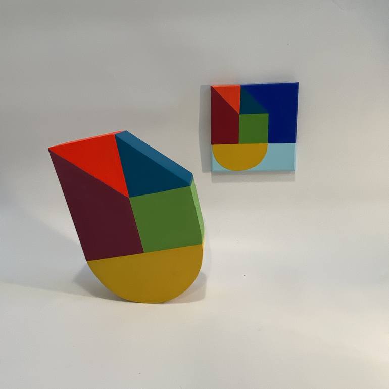 Original Abstract Geometric Sculpture by Jessica Moritz