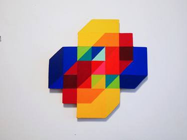 Hyper cube, color theory abstract geometry thumb