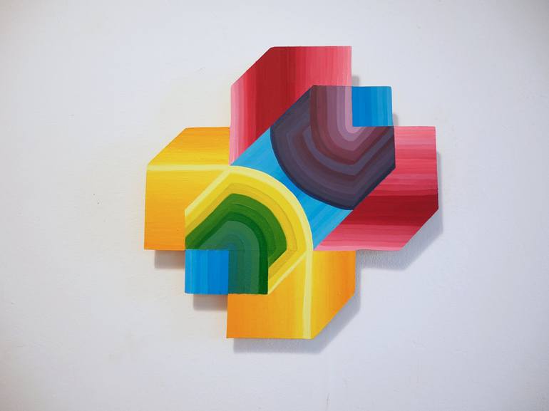 Original Conceptual Geometric Sculpture by Jessica Moritz