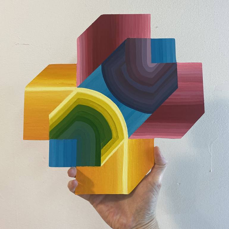 Original Conceptual Geometric Sculpture by Jessica Moritz