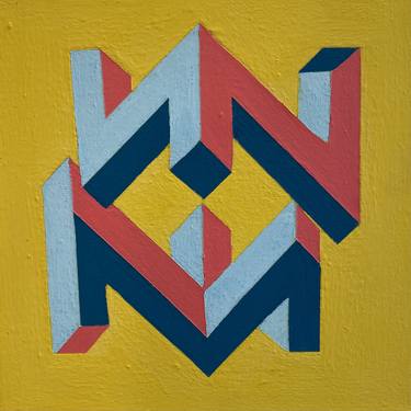 Original Abstract Geometric Paintings by Jessica Moritz