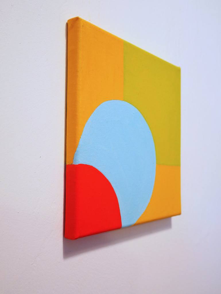 Original Abstract Geometric Painting by Jessica Moritz