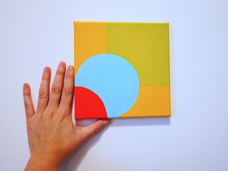 Original Abstract Geometric Painting by Jessica Moritz