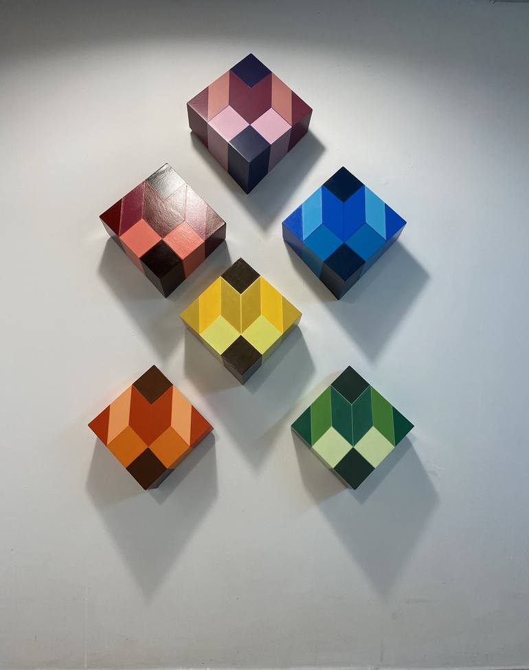 Original Conceptual Geometric Sculpture by Jessica Moritz