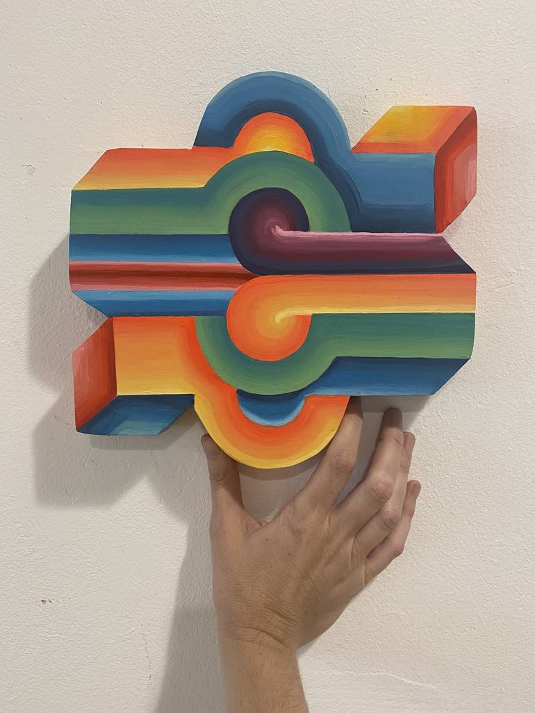 Original Abstract Geometric Sculpture by Jessica Moritz